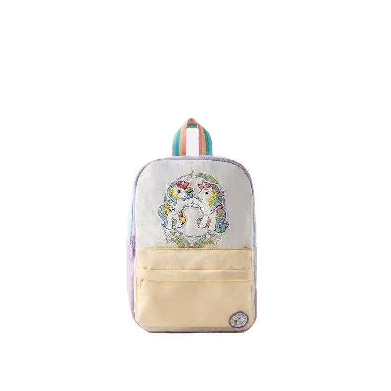 Pastel Macaron Color Soft Backpack for Kids