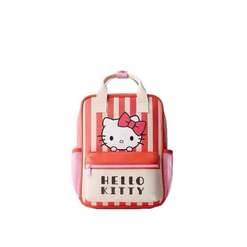 Kids Kitty Pattern Lightweight Backpack for Daily Use