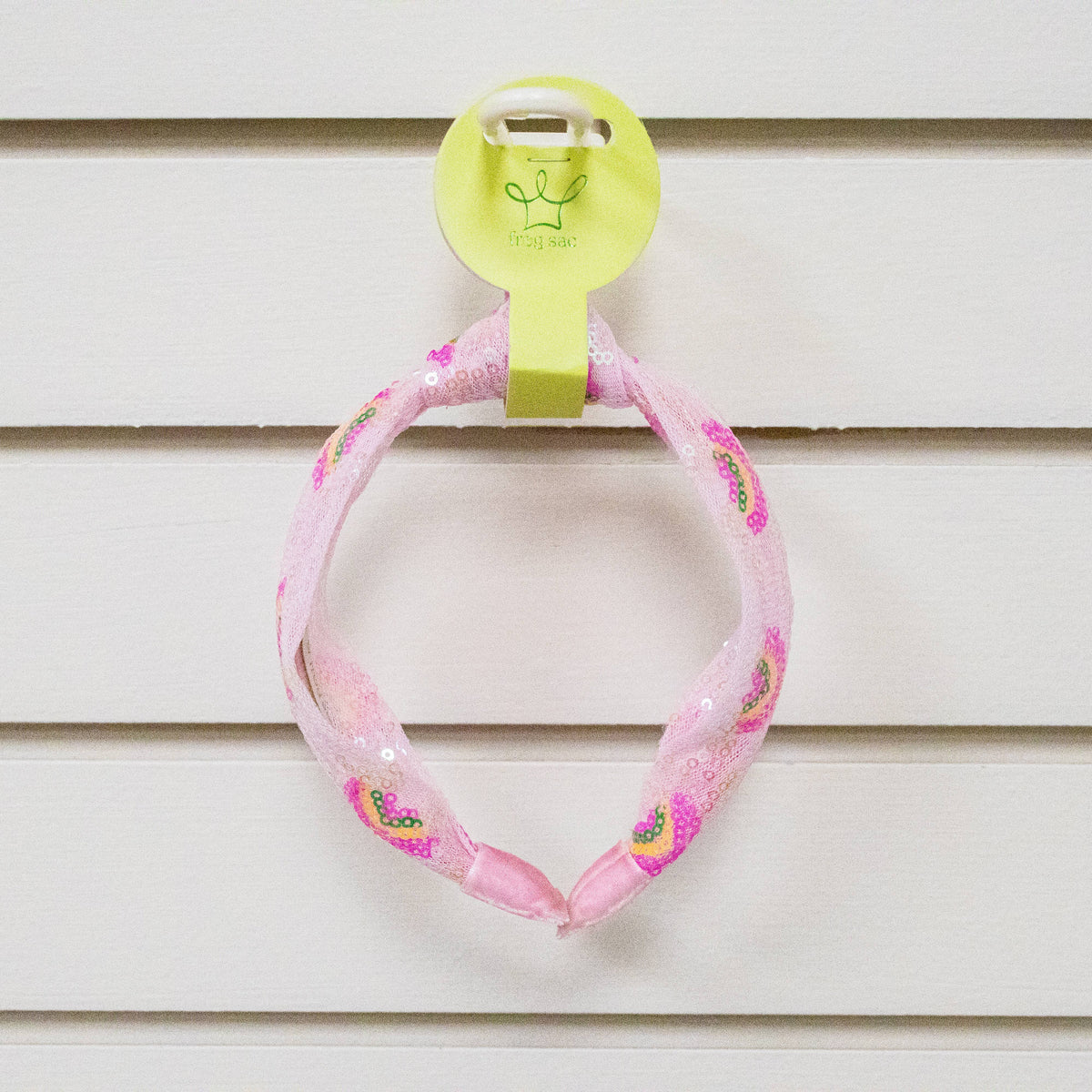 Kids Sequin Knot Headband - Rainbow