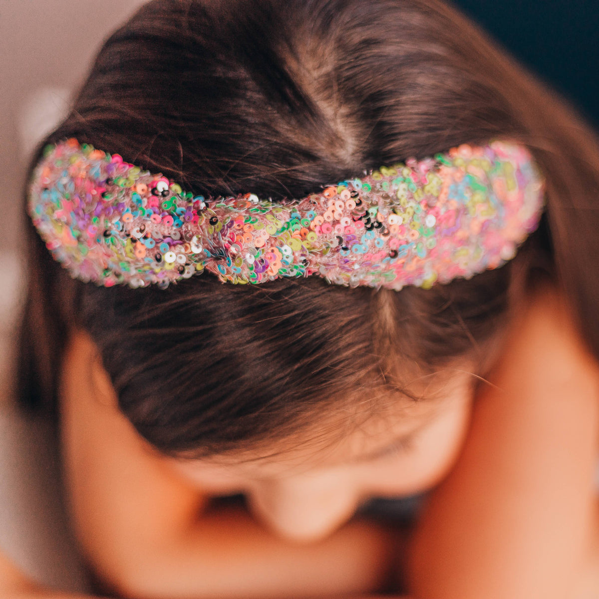 Kids Knot Headband - Sequin Knotted Hair Band Accessories