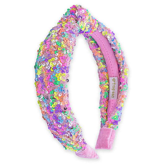 Kids Knot Headband - Sequin Knotted Hair Band Accessories