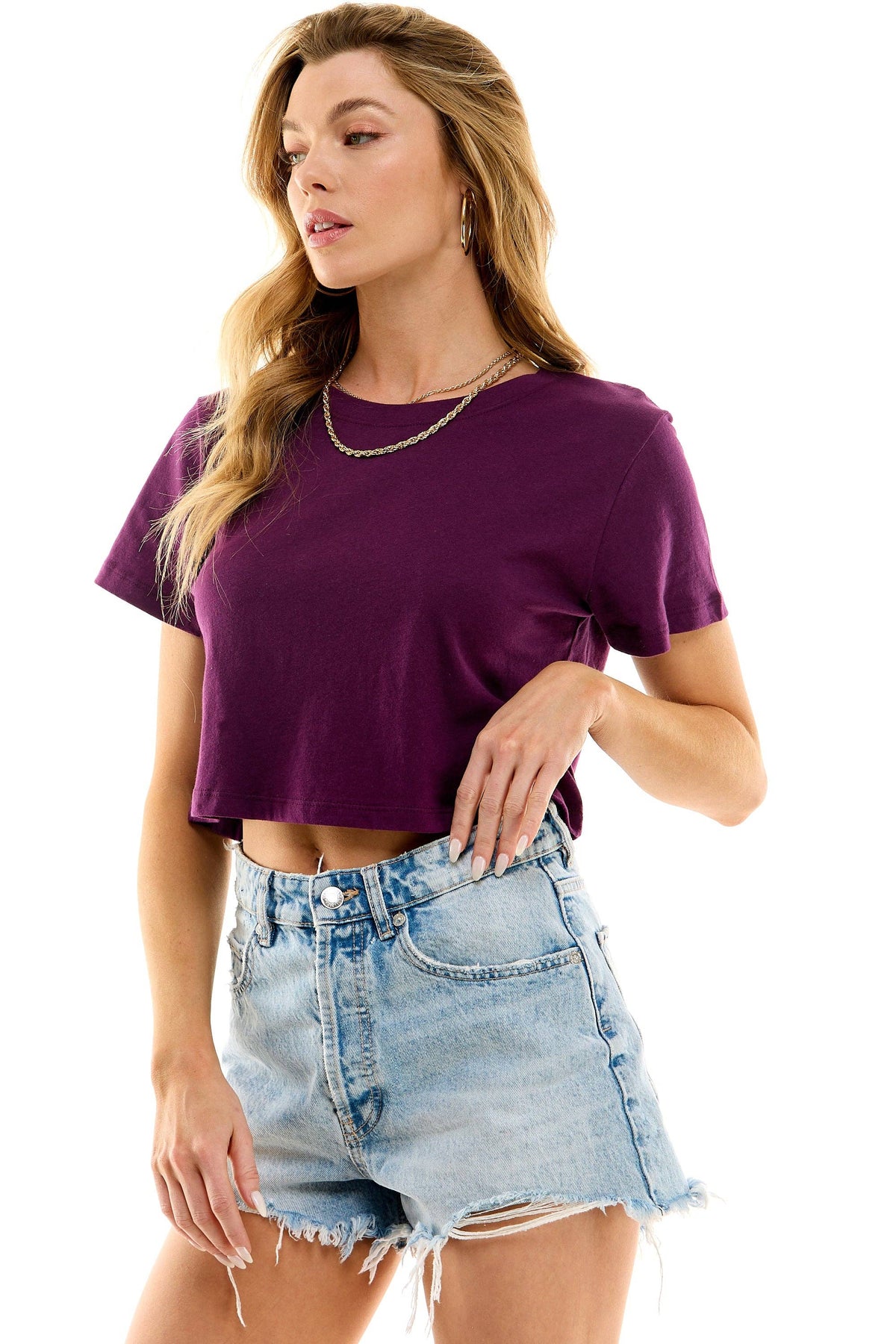 Premium Cotton Crop Tees