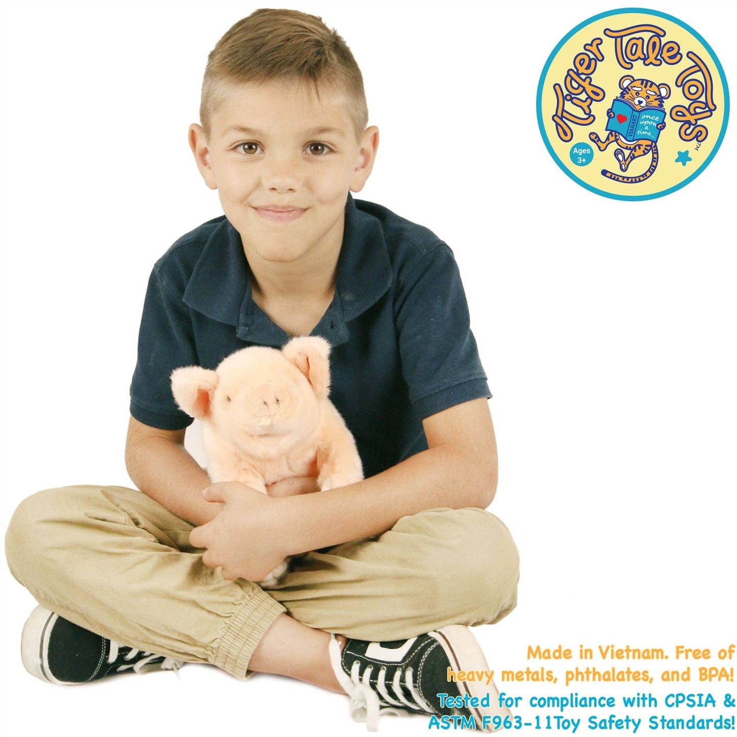 Perla The Pig | 11 Inch Stuffed Animal Plush | By TigerHart Toys