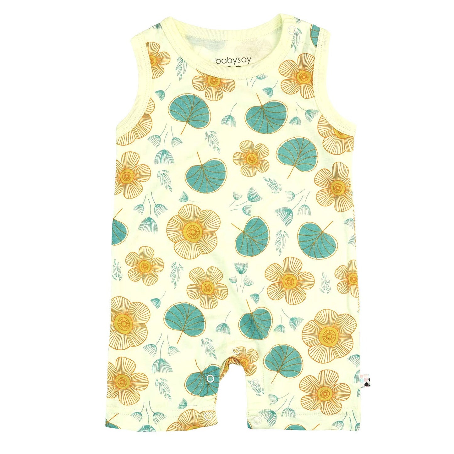 Babysoy Pattern Prints Tank Romper