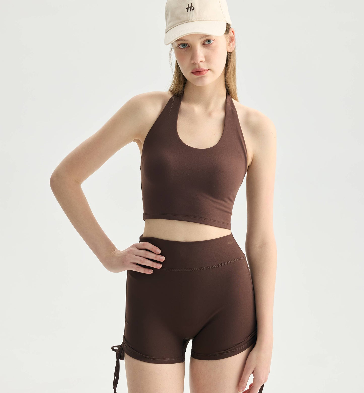 Daphne Lycra® Sculpt Molded Cup Halter Neck Sports Bra