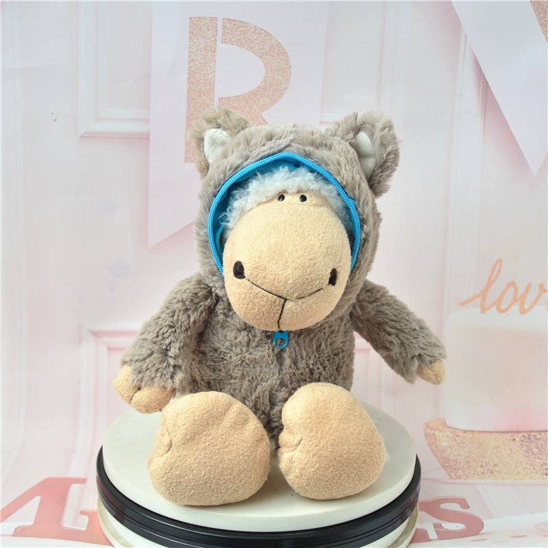 Logan Sheep Plush Toy with Wolf Skin Design