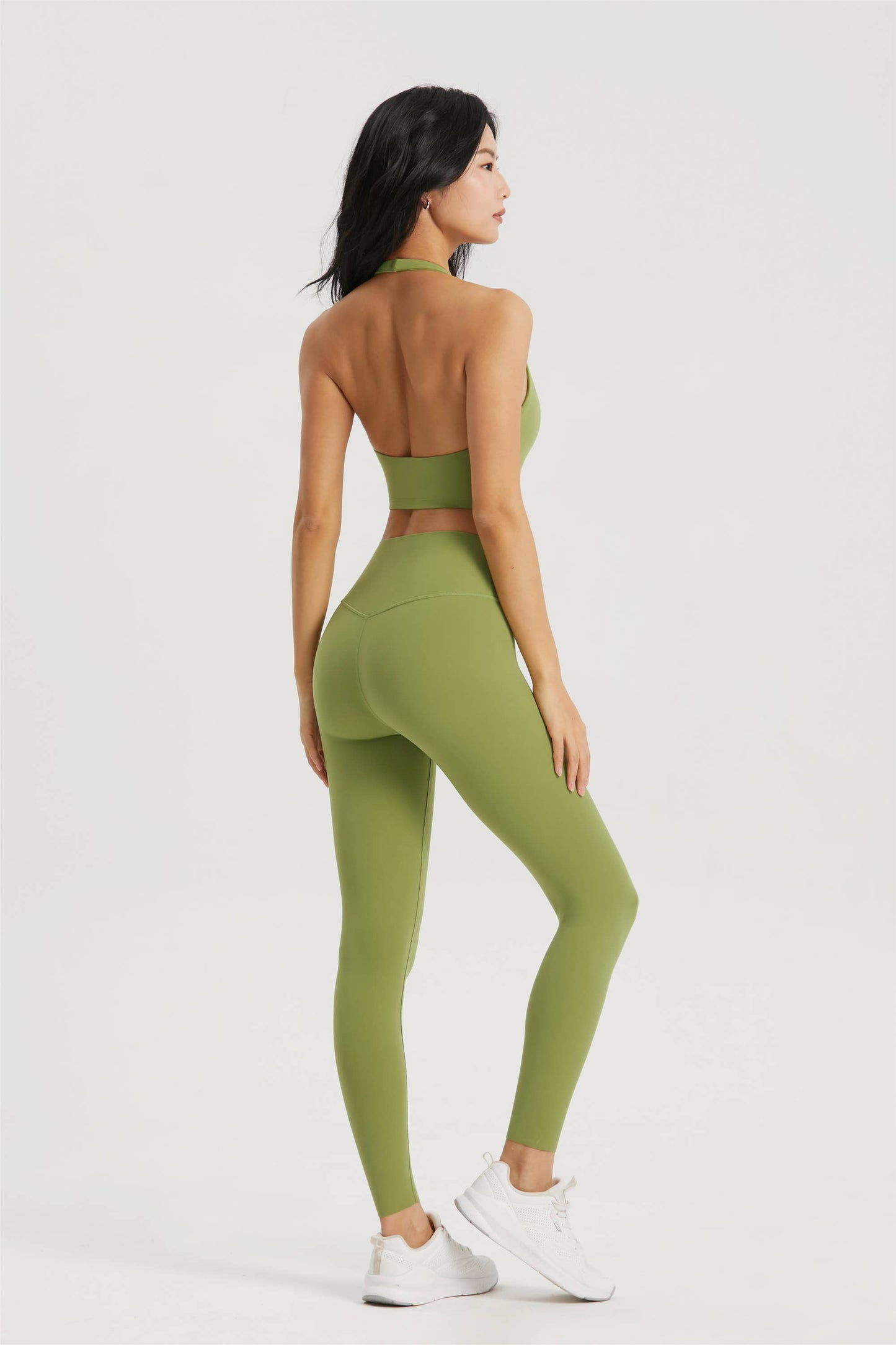 Daphne Lycra® Halter Neck Sports Bra & Leggings 2-Piece Set