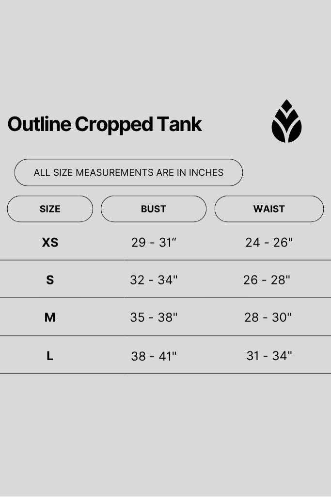 Outline Cropped Contrast Tank - Cocoa