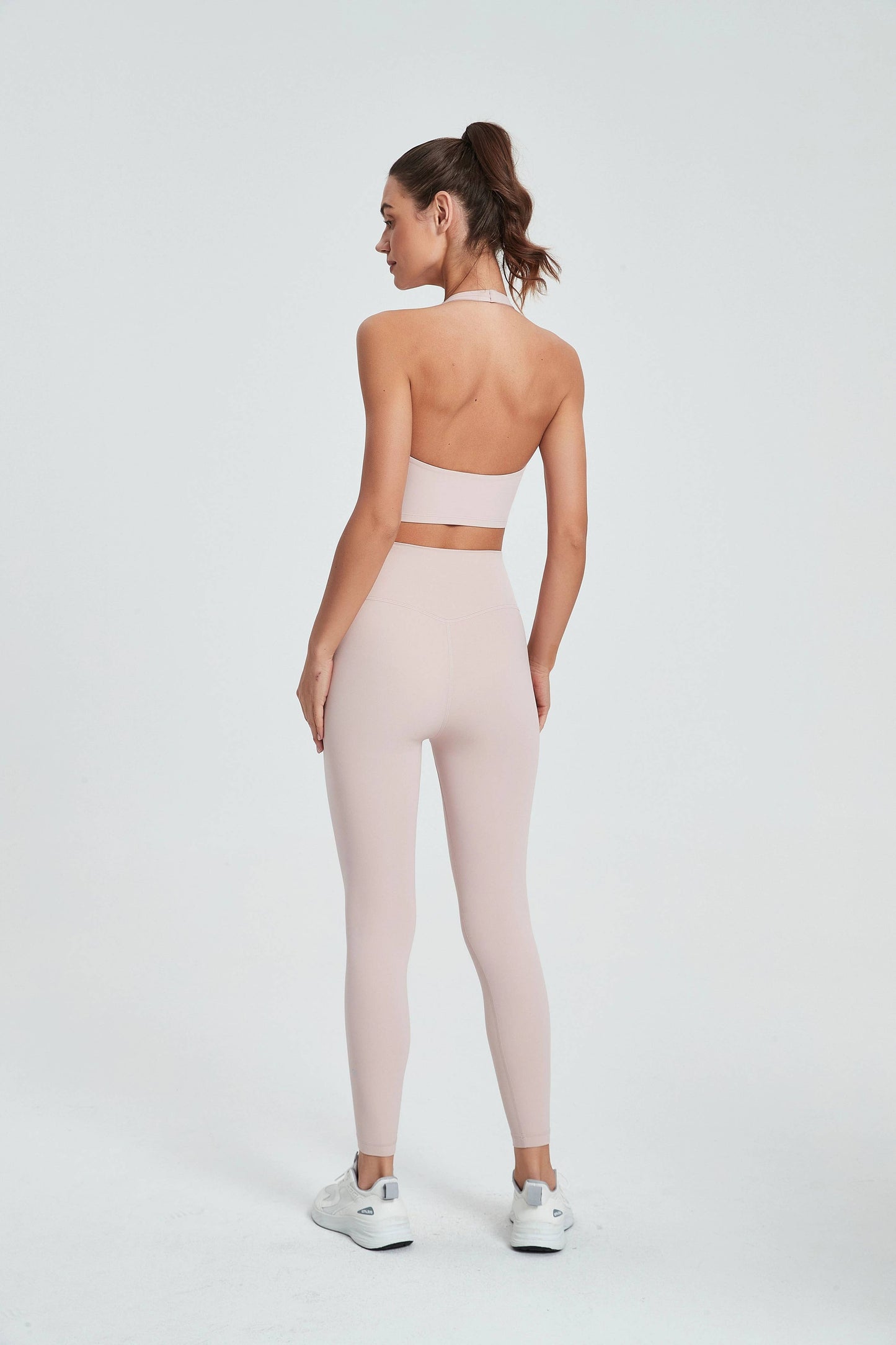 Daphne Lycra® Halter Neck Sports Bra & Leggings 2-Piece Set