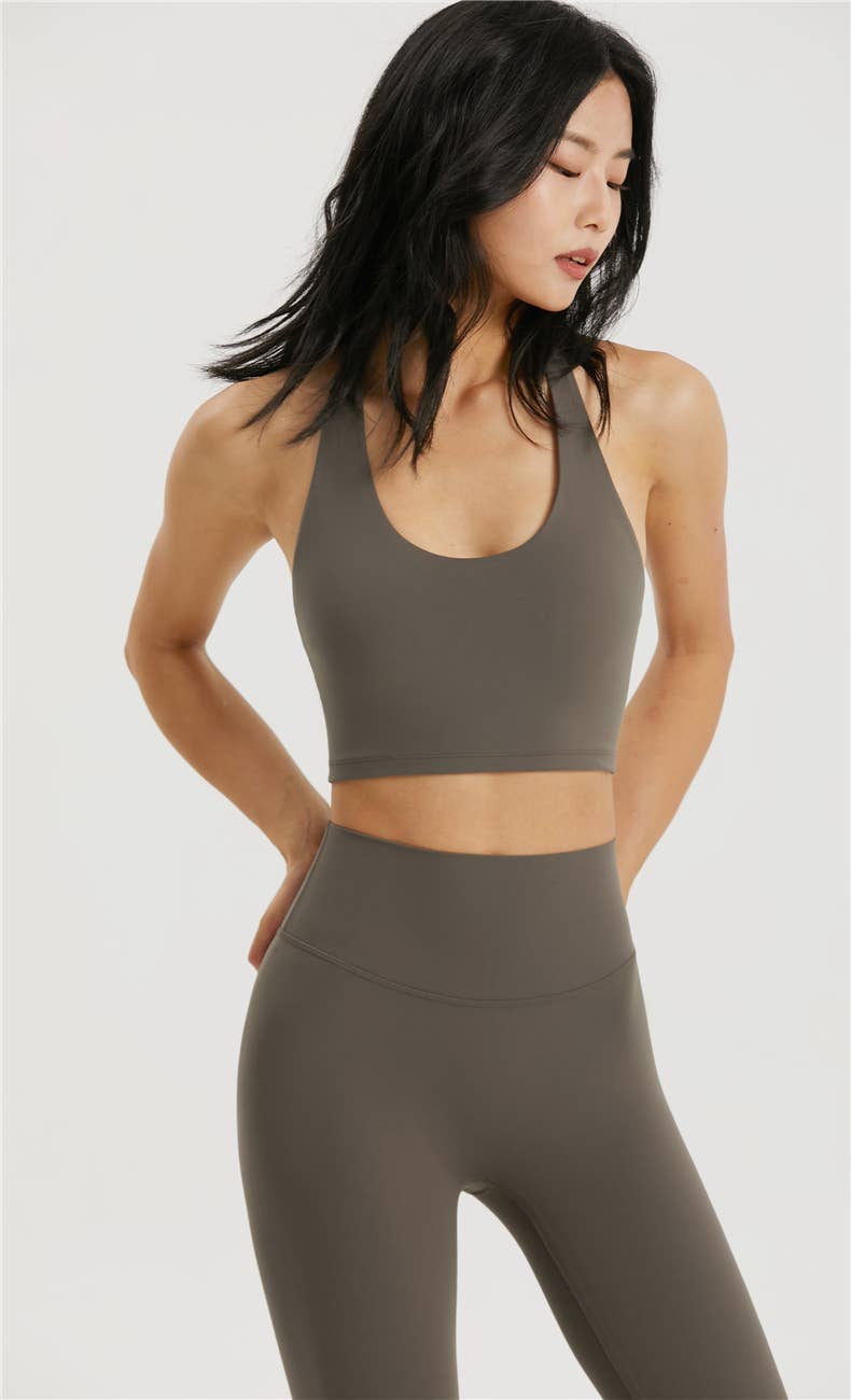 Daphne Lycra® Sculpt Molded Cup Halter Neck Sports Bra