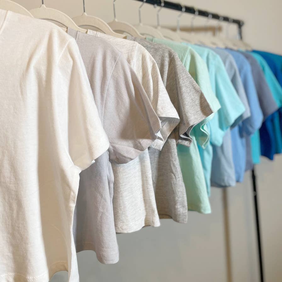 Premium Cotton Crop Tees