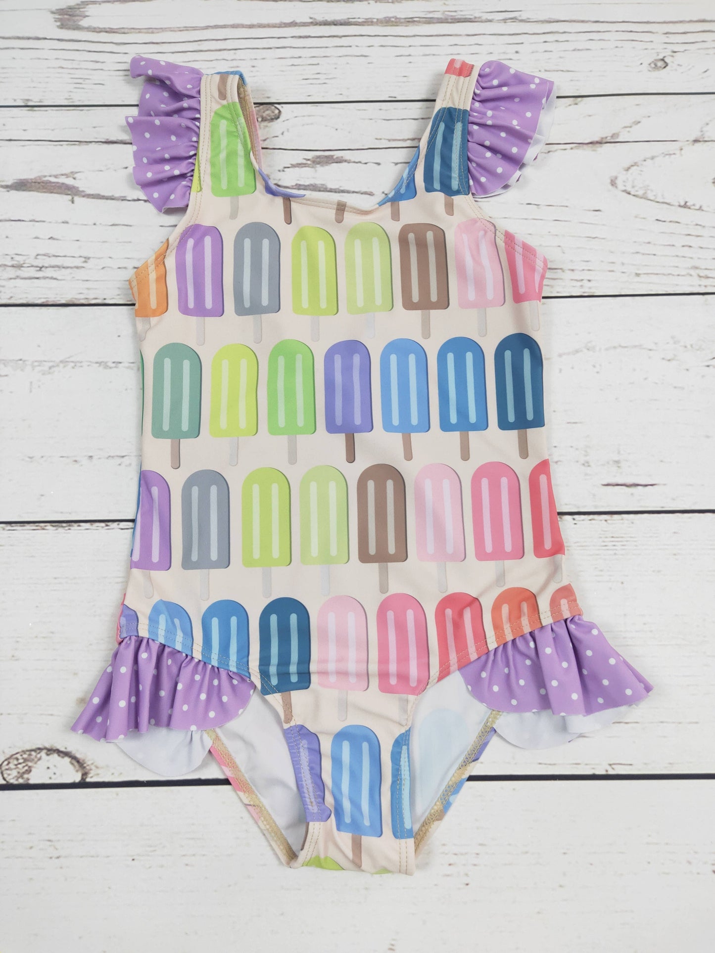 Popsicle One Piece Girls Summer Swimwear