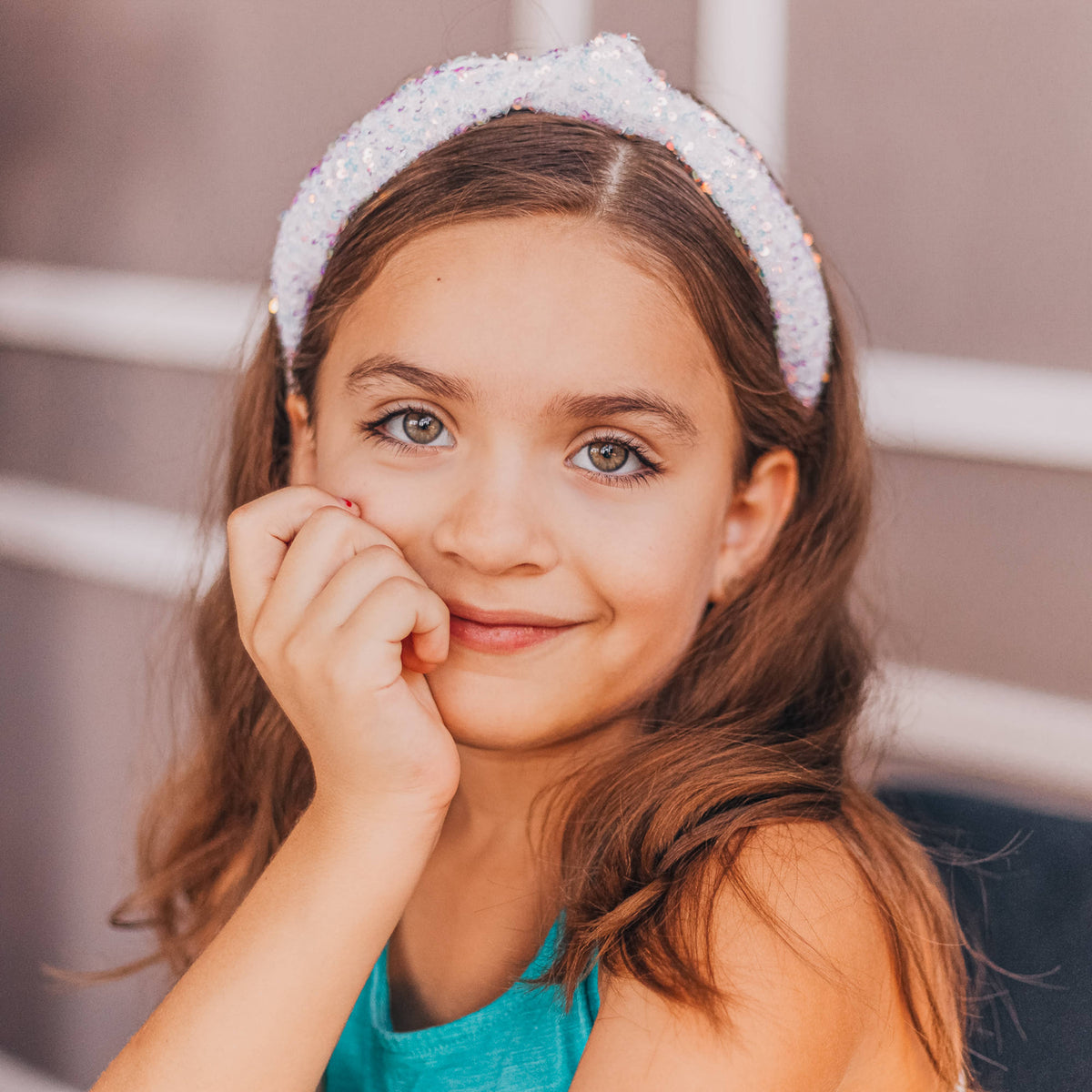 Kids Knot Headband - Sequin Knotted Hair Band Accessories