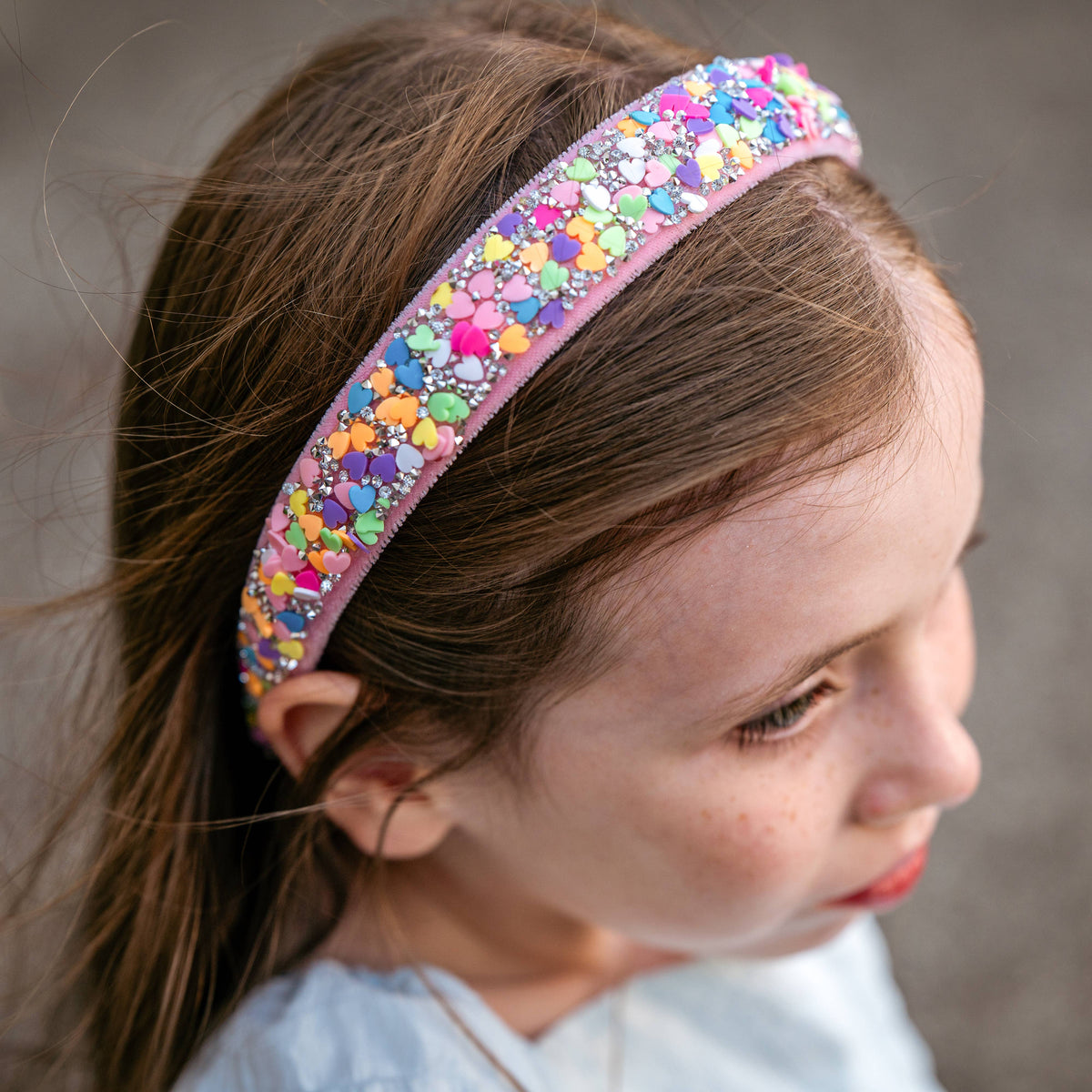Candy Heart Headband - Confetti Hair Band