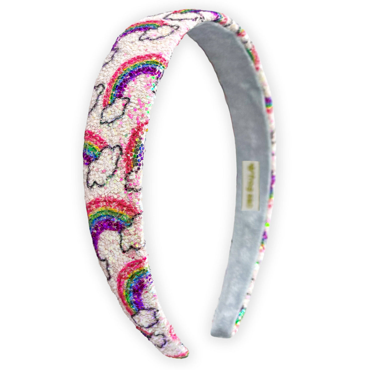 Rainbow Glitter Headband - Kids Hair Accessories