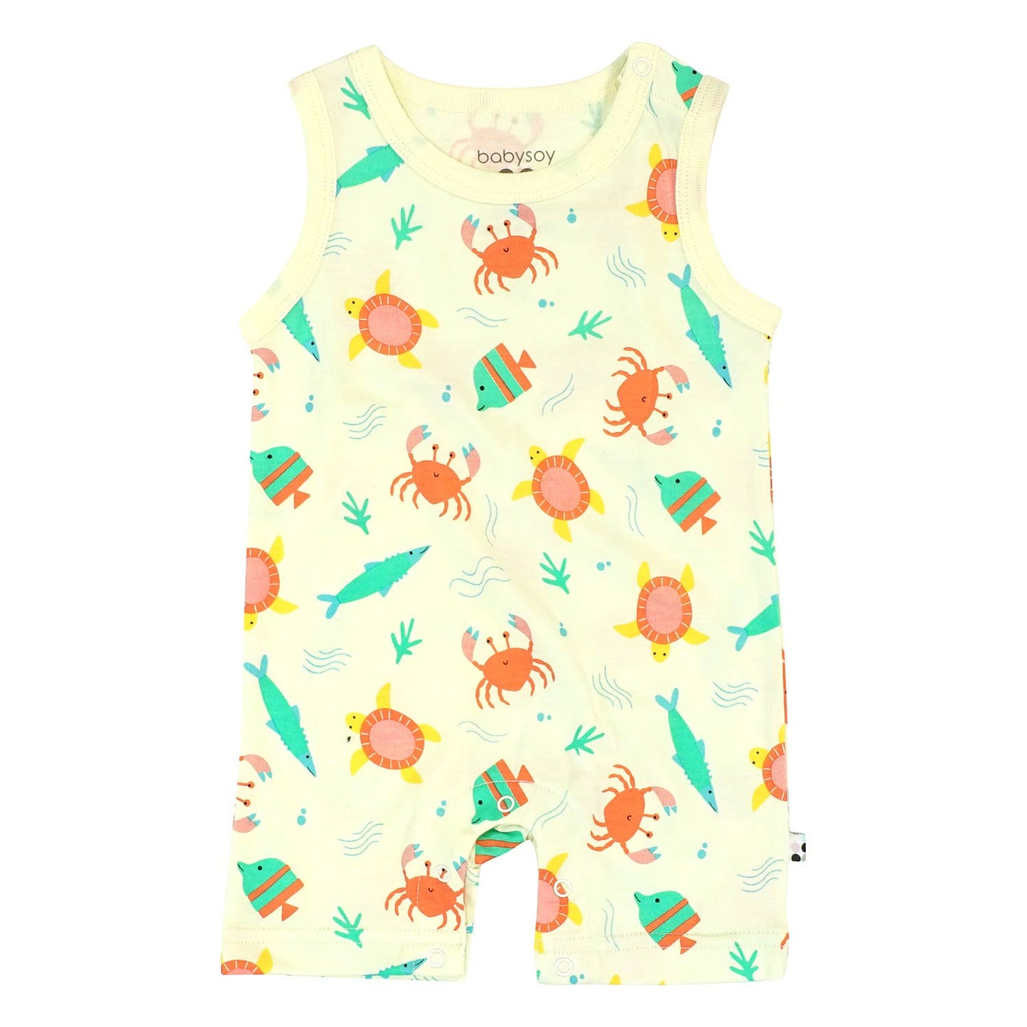 Babysoy Pattern Prints Tank Romper