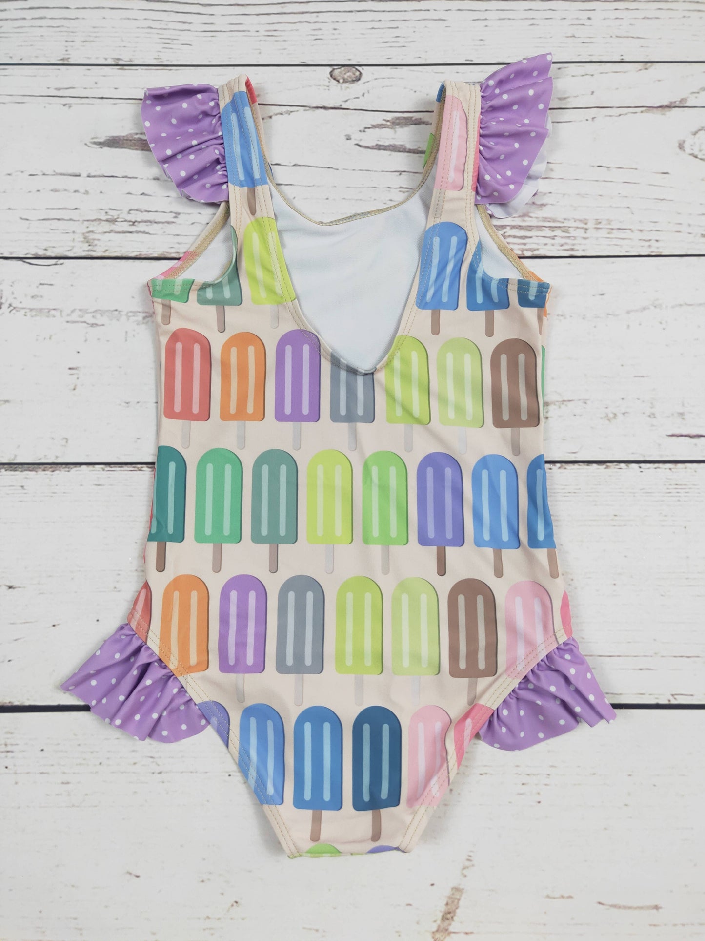 Popsicle One Piece Girls Summer Swimwear