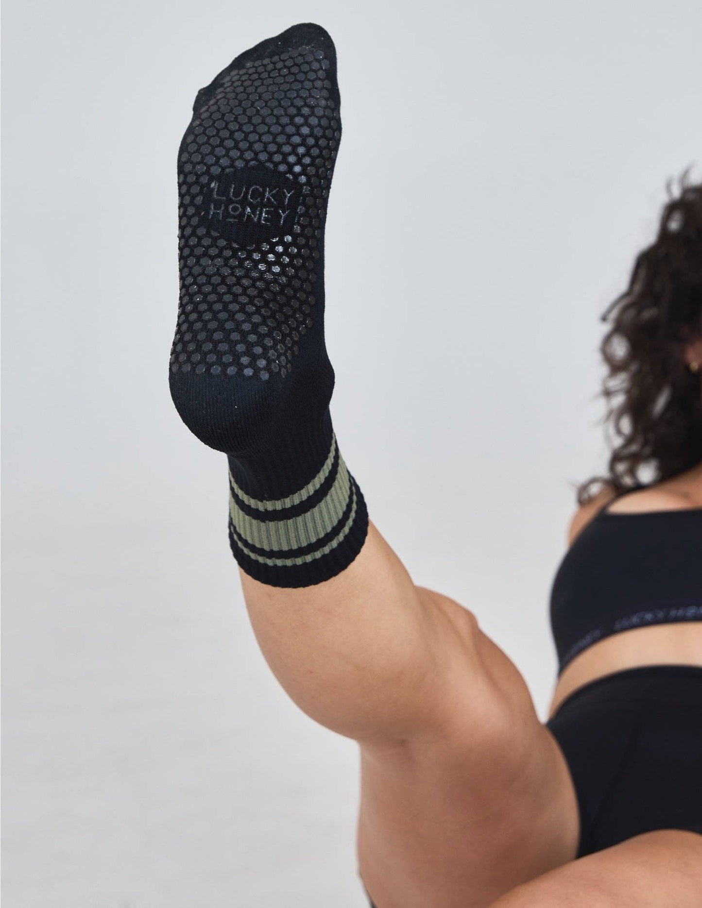 The Crew Stripe Grip Sock