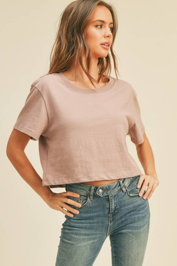 Blank Short Cropped T-Shirt