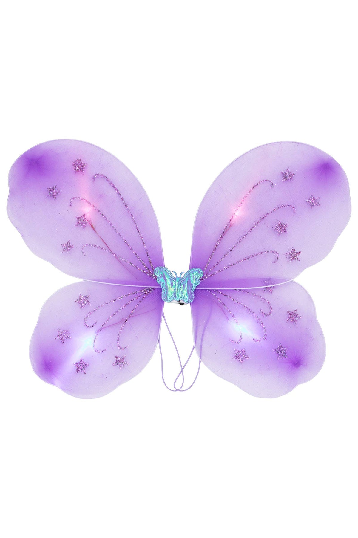 Kids Light-Up Star Glittery Fairy Costume Wings