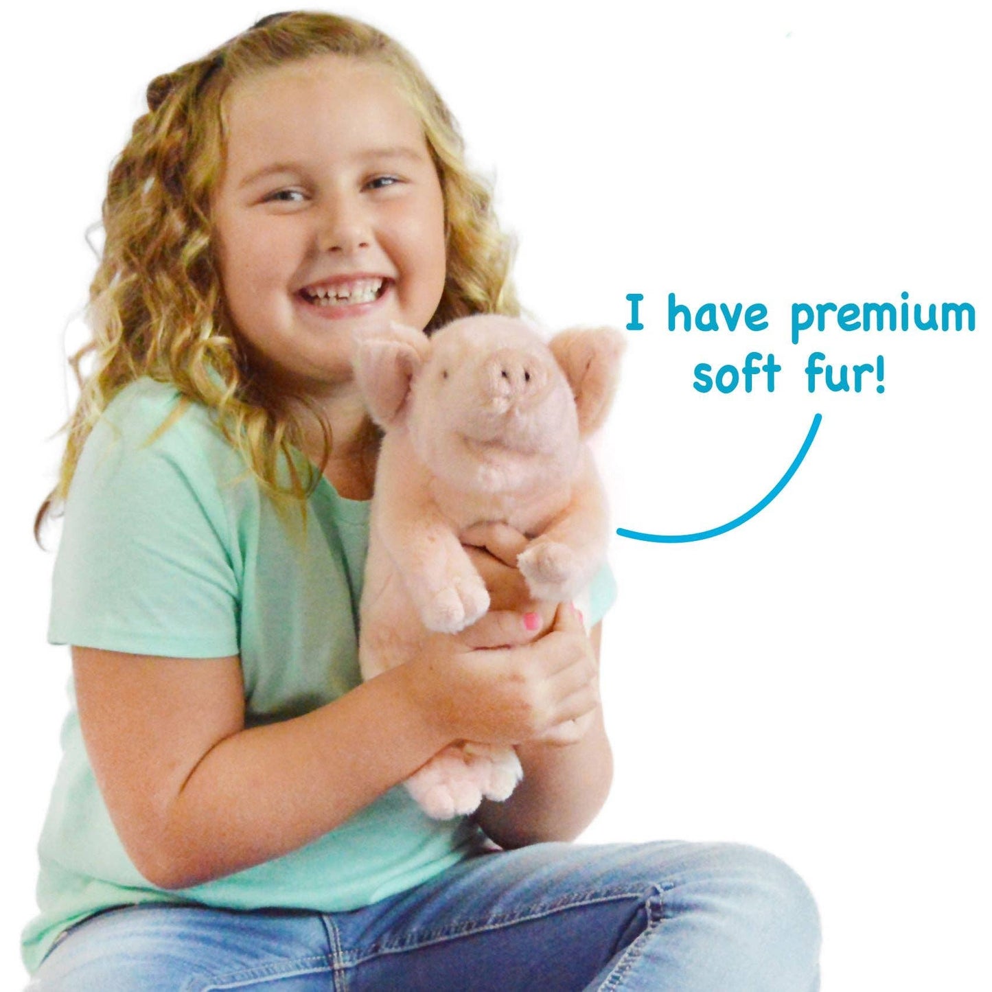 Perla The Pig | 11 Inch Stuffed Animal Plush | By TigerHart Toys