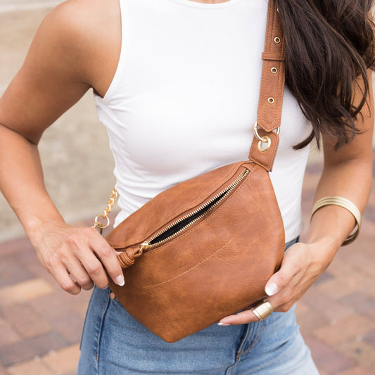 Bag - Cognac sling belt