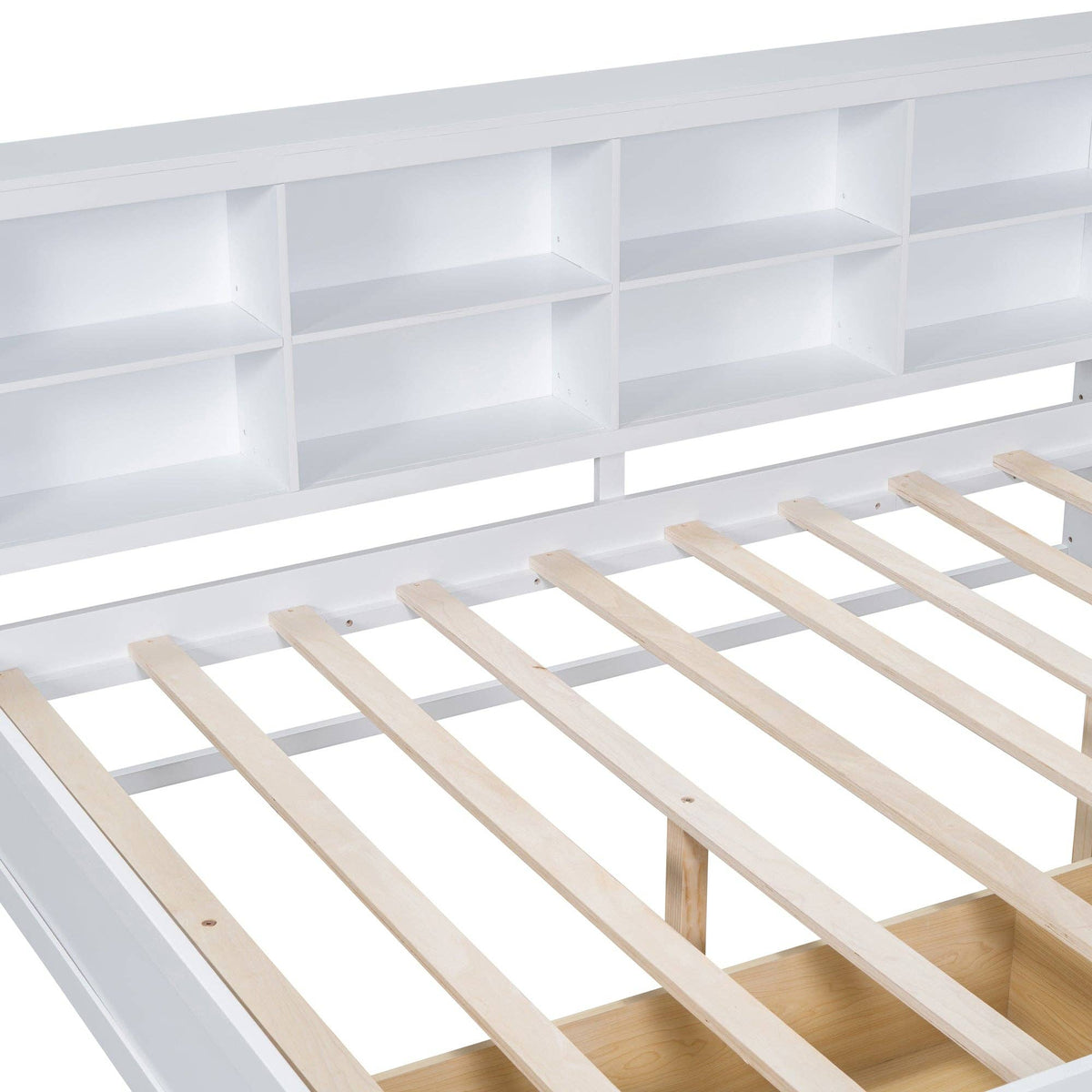 Wooden Full Size DayBed with 2 Drawers&USB charging station