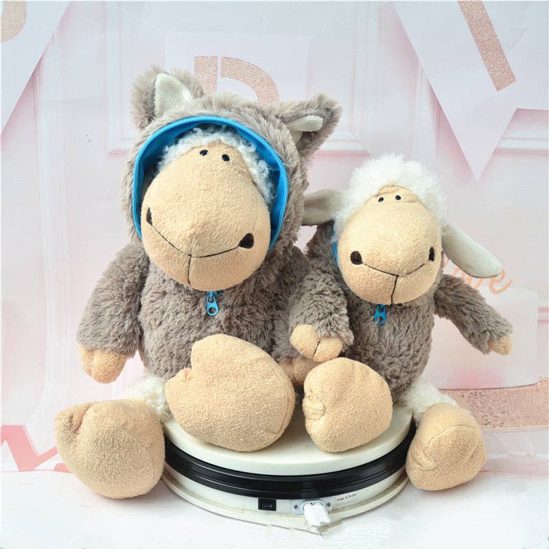 Logan Sheep Plush Toy with Wolf Skin Design