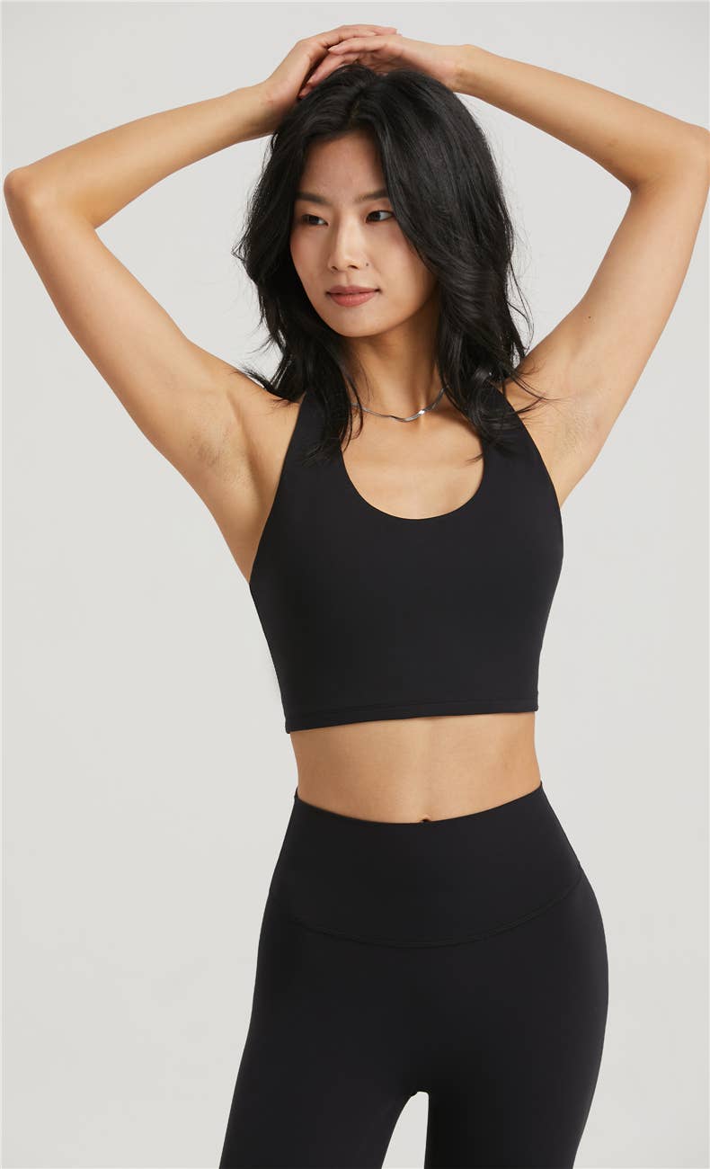 Daphne Lycra® Sculpt Molded Cup Halter Neck Sports Bra