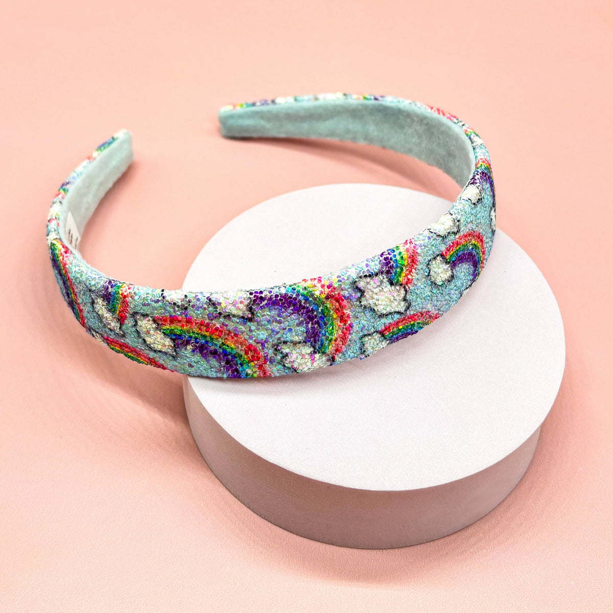 Rainbow Glitter Headband - Kids Hair Accessories