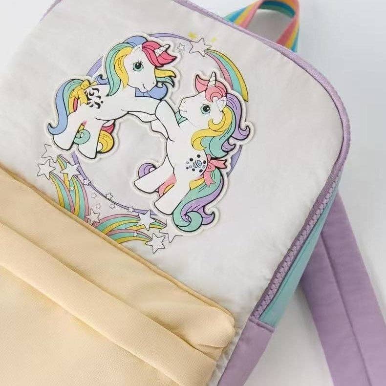 Pastel Macaron Color Soft Backpack for Kids