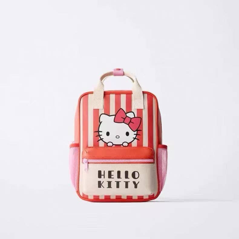 Kids Kitty Pattern Lightweight Backpack for Daily Use
