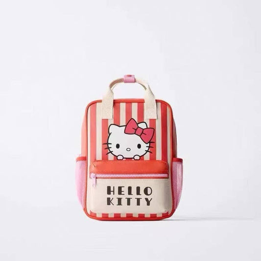 Kids Kitty Pattern Lightweight Backpack for Daily Use