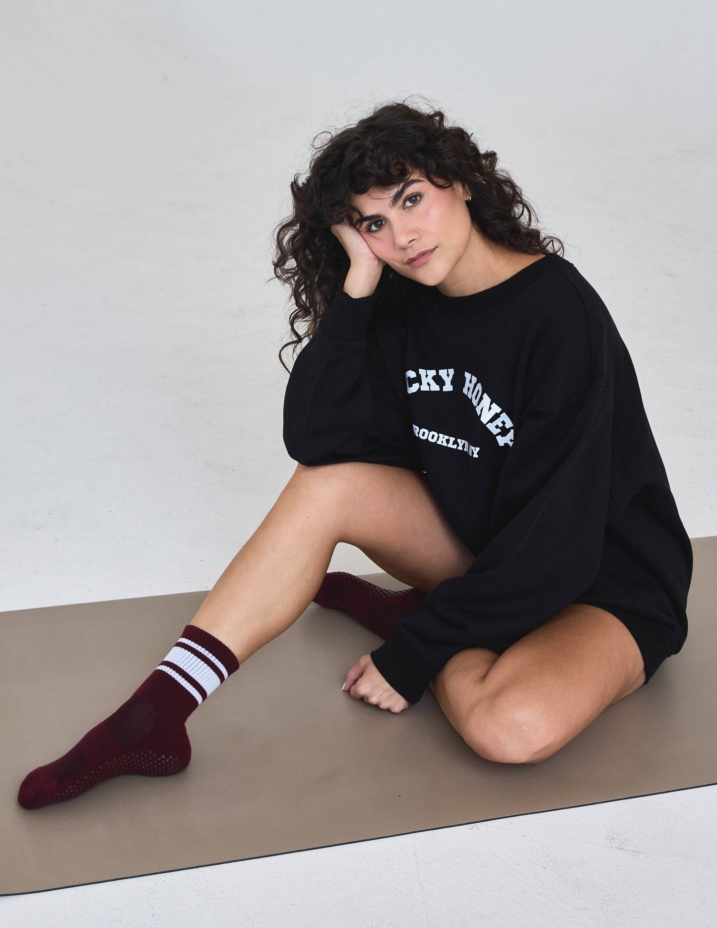 The Crew Stripe Grip Sock