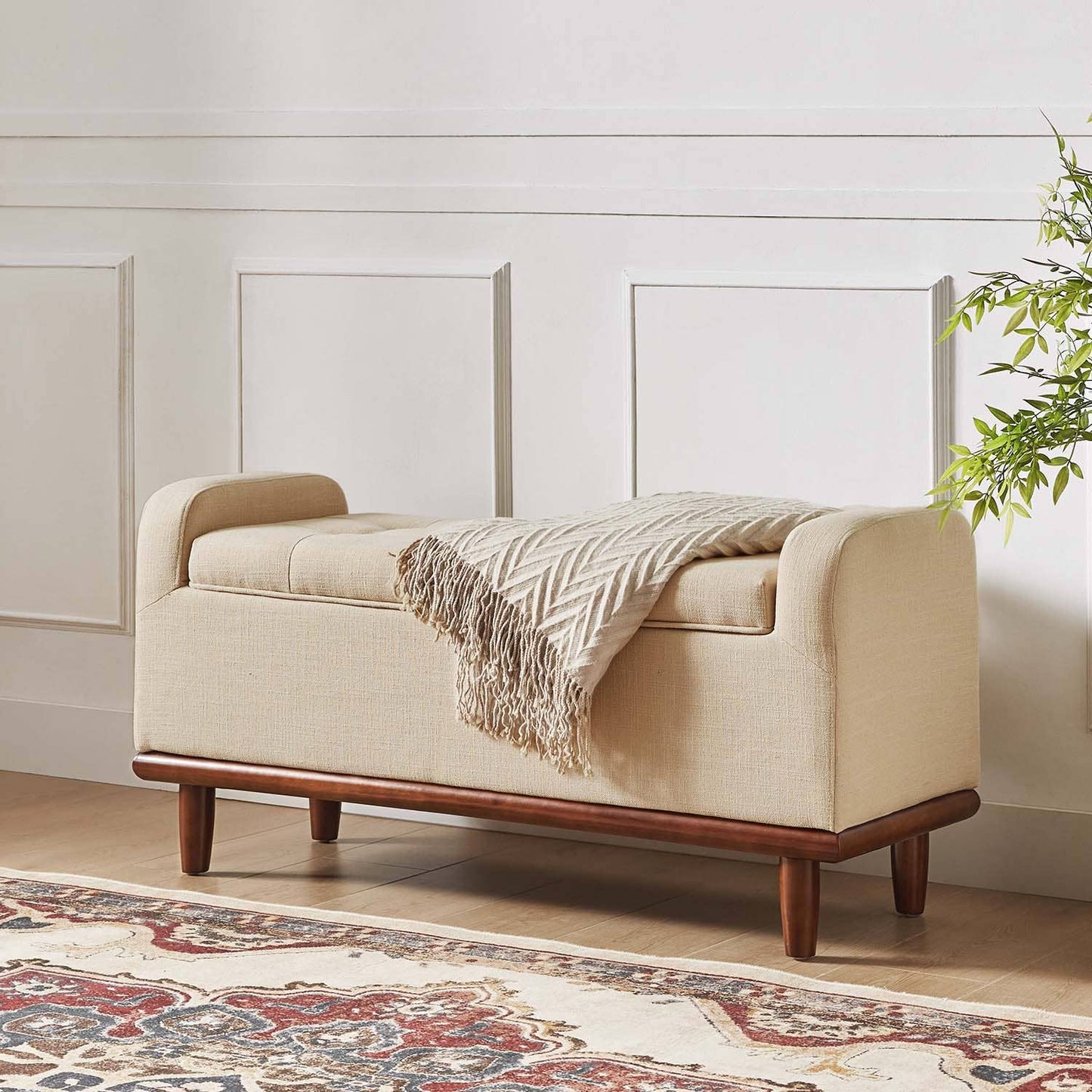 Jason Upholstered Flip Top Storage Bench
