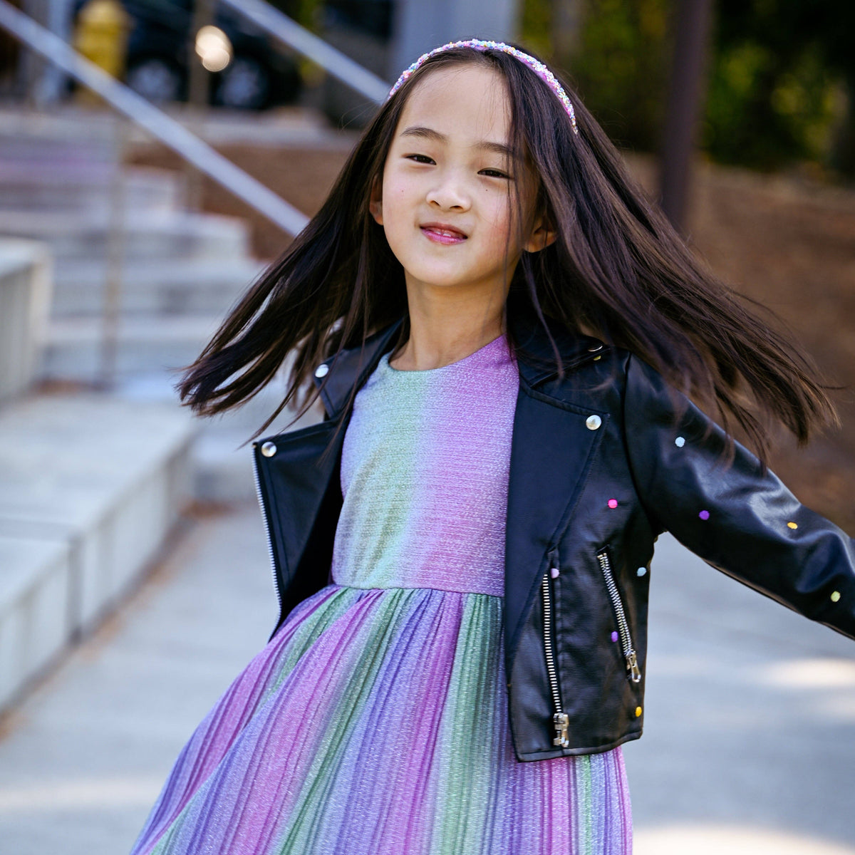 Thin Sequin Headband - Non Slip Hair Accessories for Kids