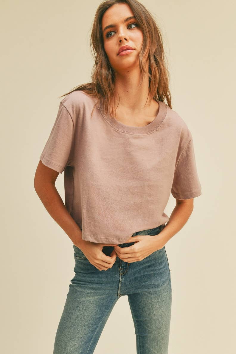 Blank Short Cropped T-Shirt
