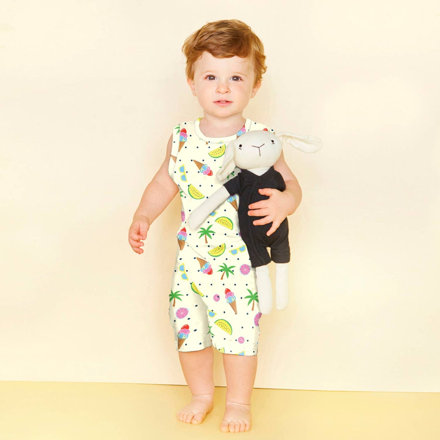 Babysoy Pattern Prints Tank Romper