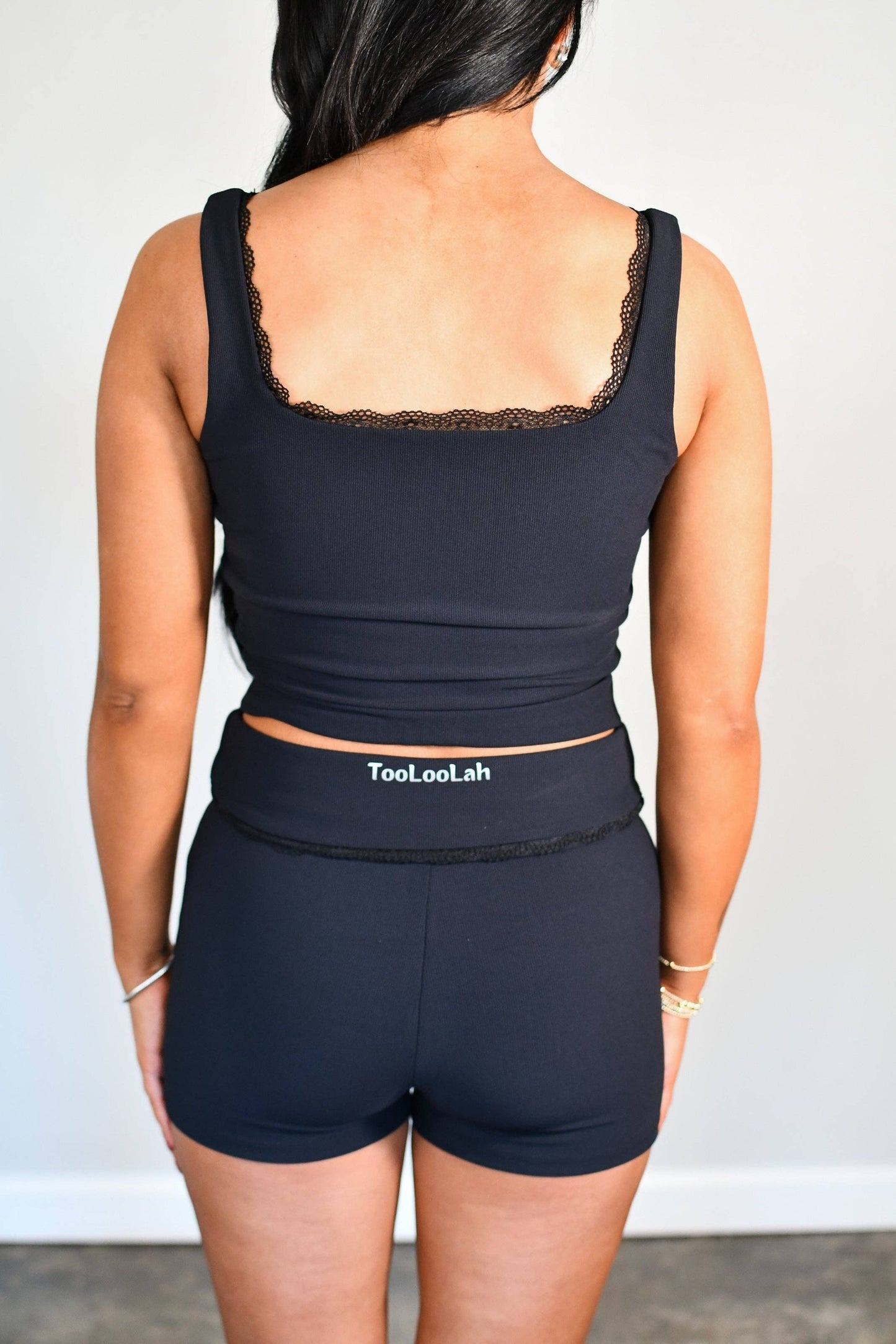Luxe Lace Tank - Black