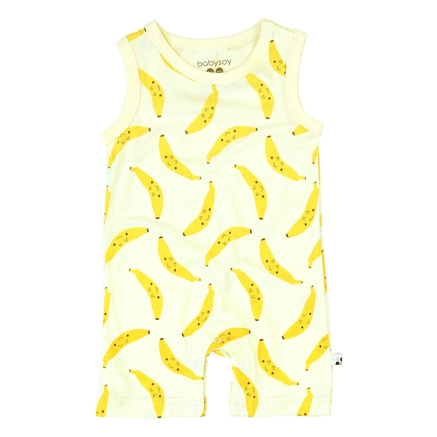Babysoy Pattern Prints Tank Romper