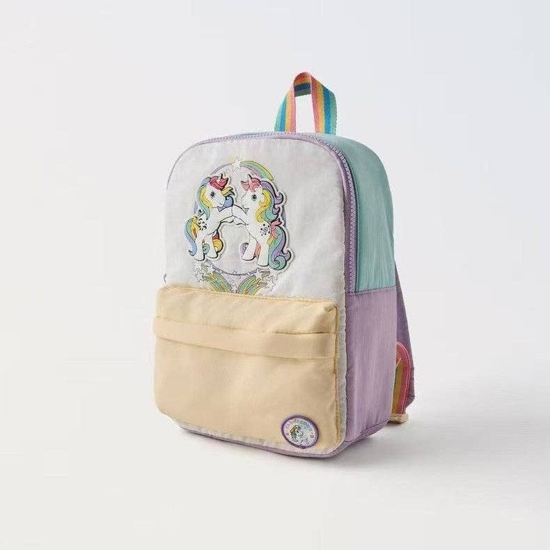 Pastel Macaron Color Soft Backpack for Kids