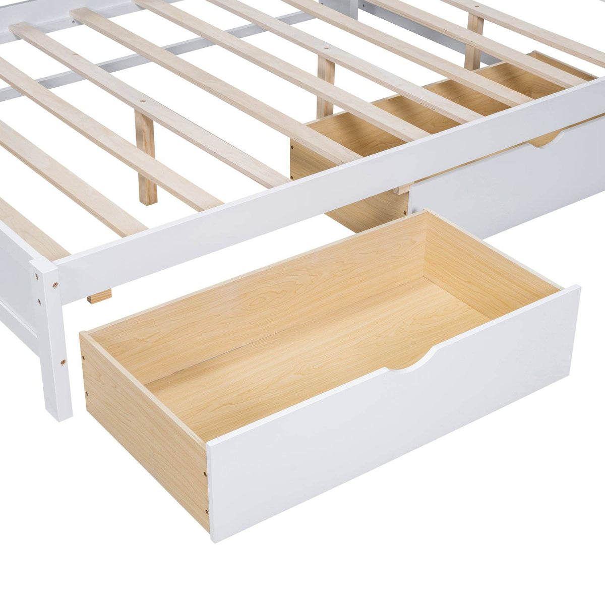Wooden Full Size DayBed with 2 Drawers&USB charging station