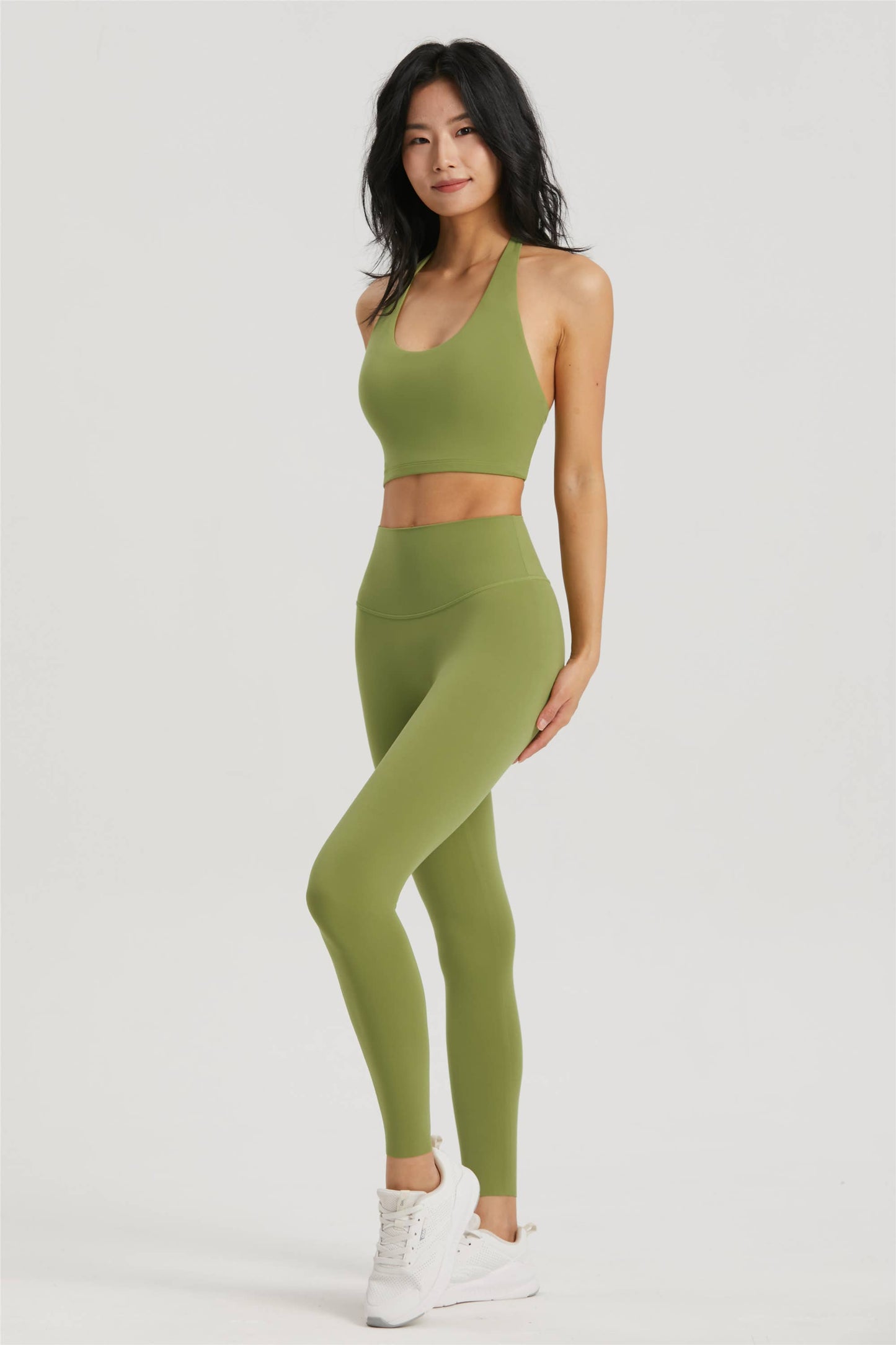 Daphne Lycra® Halter Neck Sports Bra & Leggings 2-Piece Set