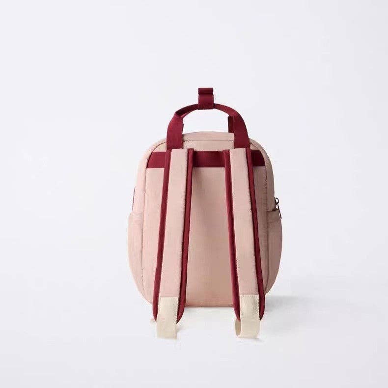 Kids Strawberry Embroidered Backpack Cute Casual Bag
