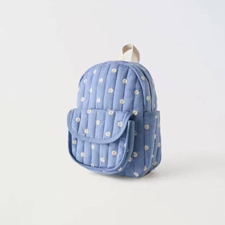 Kids Floral Daisy Backpack Lightweight School Bag
