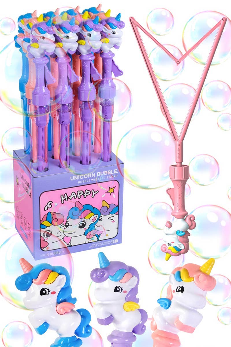 Unicorn Pony Stick Sword Bubble Wand