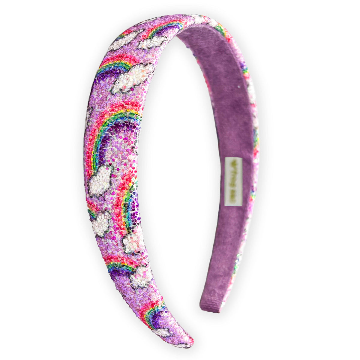 Rainbow Glitter Headband - Kids Hair Accessories