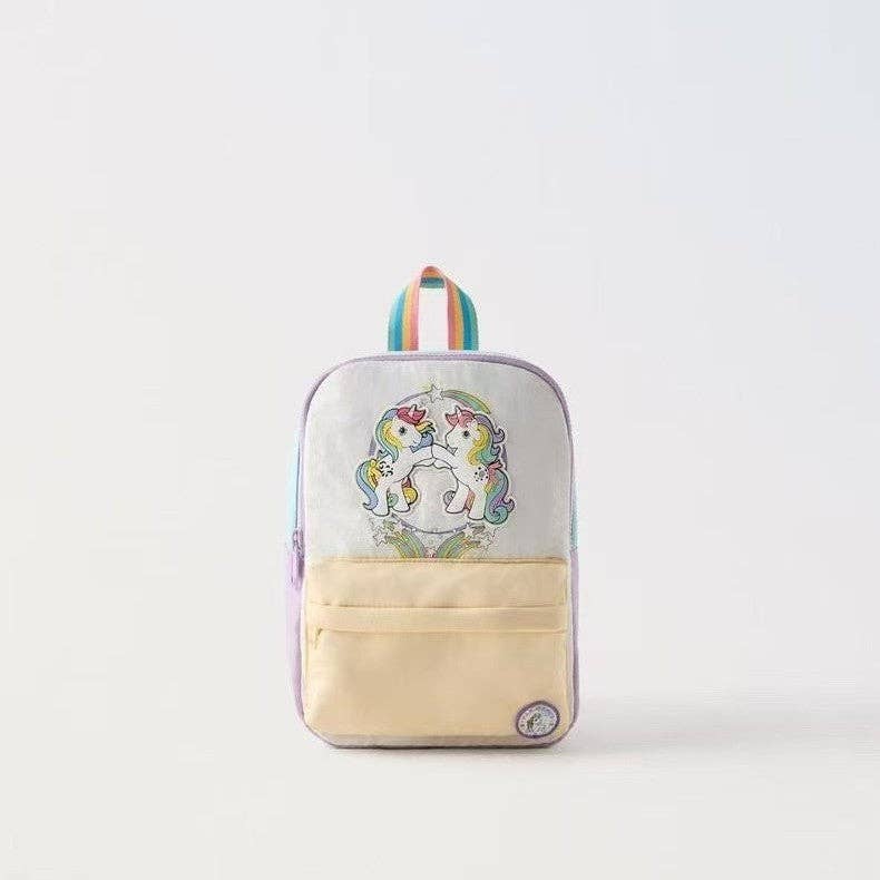 Pastel Macaron Color Soft Backpack for Kids