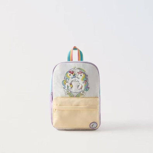 Pastel Macaron Color Soft Backpack for Kids