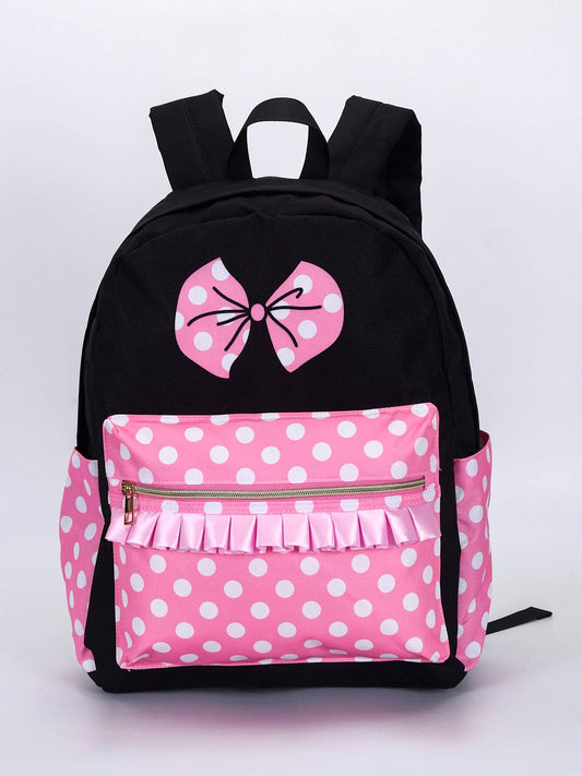 Polka Dots Printed Character Backpacks